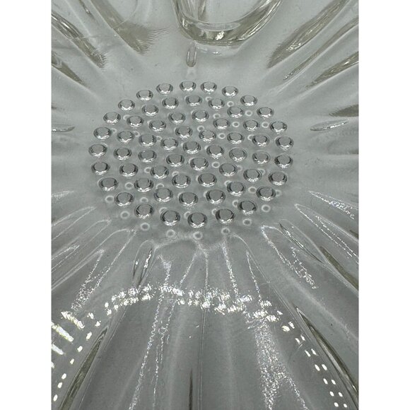 Hazel Atlas Sunflower Daisy Dahlia Luncheon . Scalloped  edge.  Serving party - Picture 3 of 13